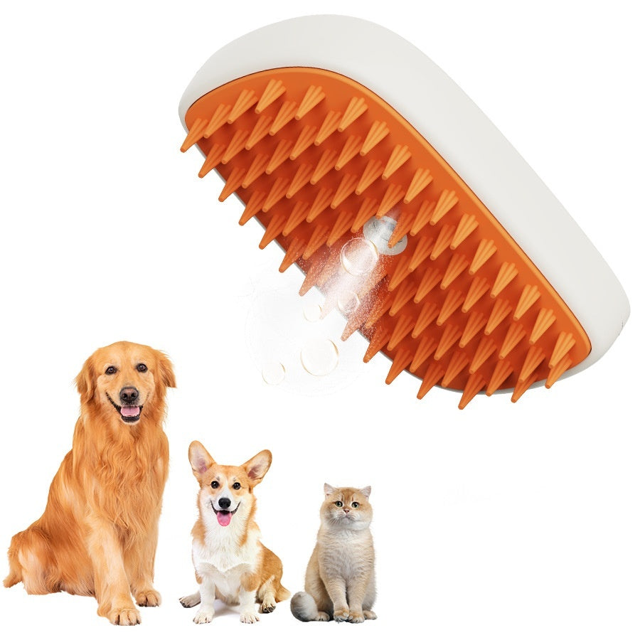 USB Rechargeable Pets Steam Brush Spray Massage Comb Pet Grooming Tools Cat Steam Comb Pet Products - Nestkin Store