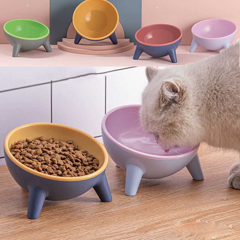 Cat Dog Bowl With Stand Pet Feeding Food Bowls Dogs Bunny Rabbit Nordic Color Feeder Product Supplies Pet Accessories - Nestkin Store