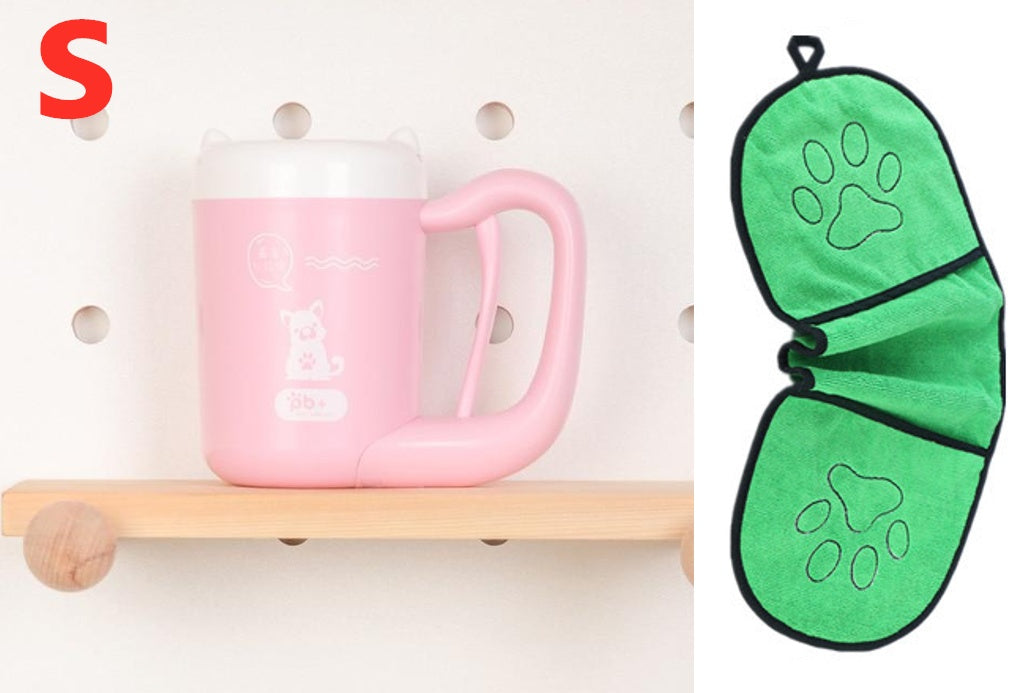 Pet Cat Dog Foot Clean Cup Cleaning Tool Silicone Washing Brush Paw Washer - Nestkin Store