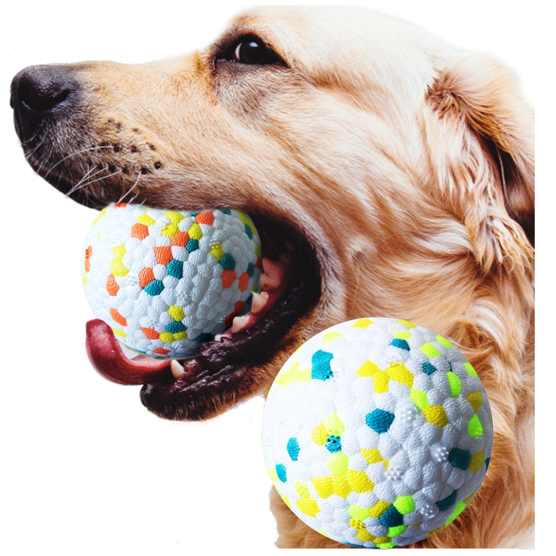 Dog Molars Pet Toy Ball Interactive Training Pet Play Ball Chew Molar Tooth Cleaning Toys Bite Resistant Dog Toys - Nestkin Store