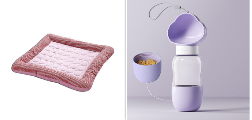 Pet Cooling Pad Bed For Dogs Cats Puppy Kitten Cool Mat Pet Blanket Ice Silk Material Soft For Summer Sleeping  Blue Breathable - Nestkin Store