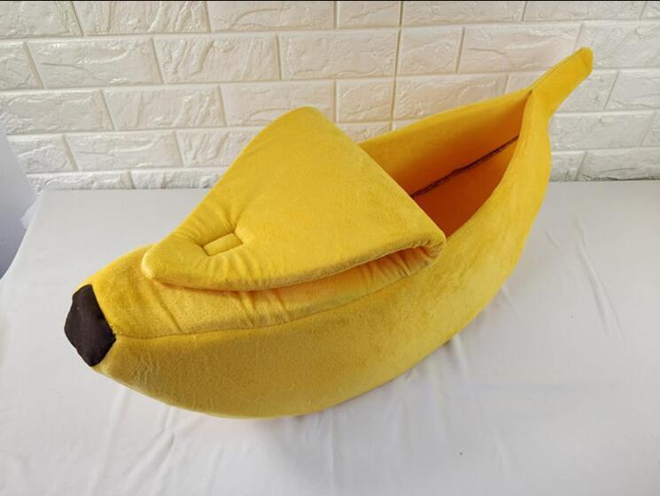 Pet House Dog Bed Banana Shape Dog House Cute Pet Kennel Nest Warm Dog Sofas Sleeping Bed - Nestkin Store