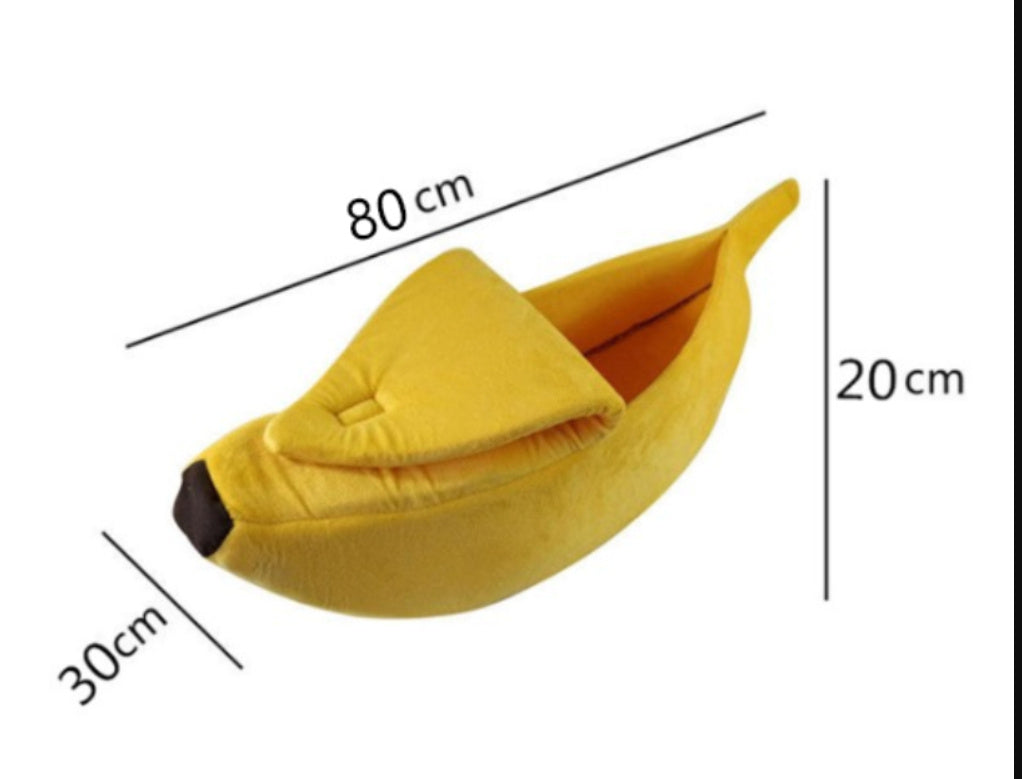 Pet House Dog Bed Banana Shape Dog House Cute Pet Kennel Nest Warm Dog Sofas Sleeping Bed - Nestkin Store