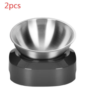 Pet Stainless Steel Bowl Pet Double Night - Nestkin Store