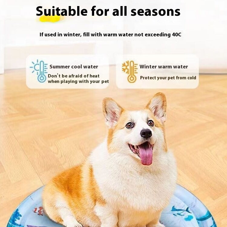 Summer Cooling Pet Water Bed Cushion Ice Pad Dog Sleeping Square Mat For Puppy Dogs Cats Pet Kennel Cool Cold - Nestkin Store