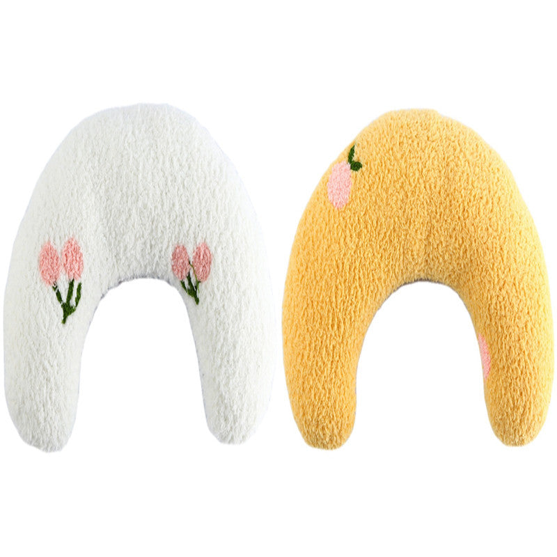 Little Pillow For Cats Fashion Neck Protector Deep Sleep Puppy U-Shaped Pillow Pets Pillow Kitten Headrest Dog Sleeping Pillow Pet Products - Nestkin Store