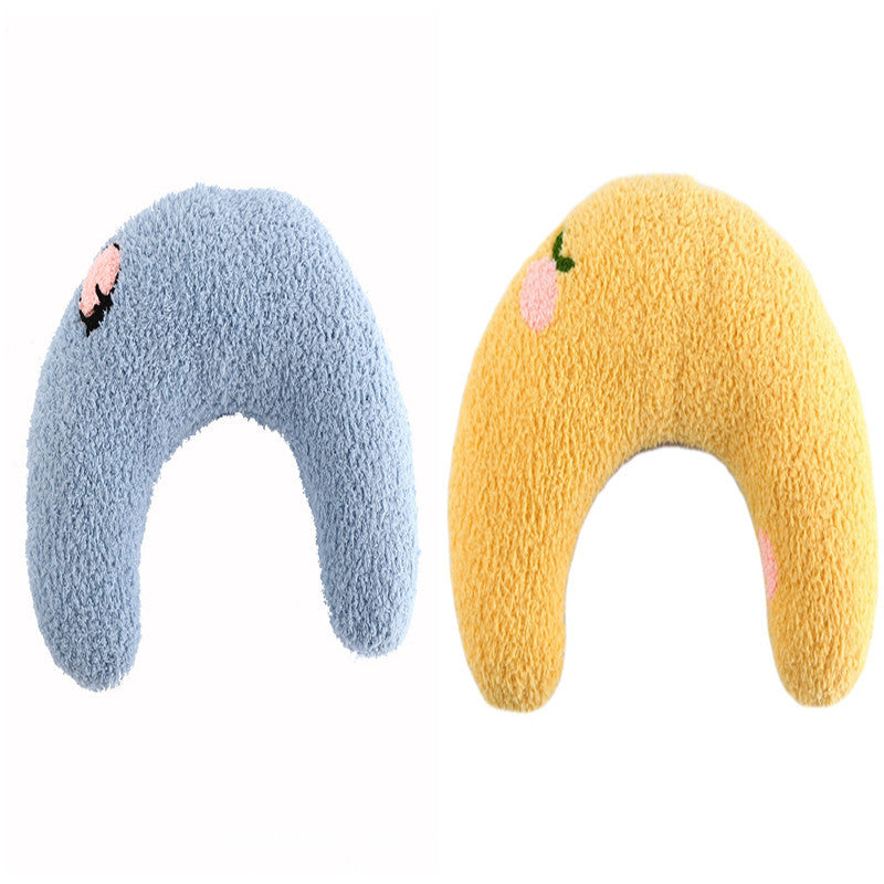 Little Pillow For Cats Fashion Neck Protector Deep Sleep Puppy U-Shaped Pillow Pets Pillow Kitten Headrest Dog Sleeping Pillow Pet Products - Nestkin Store