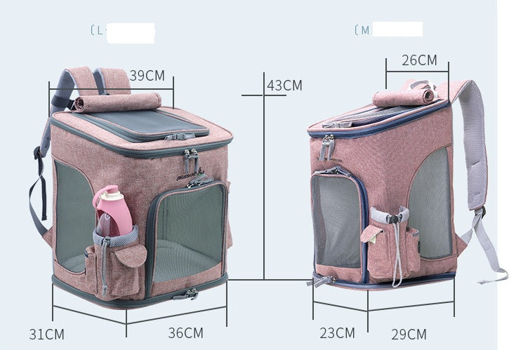 Transparent Portable Cat Backpack Pet Bag - Nestkin Store