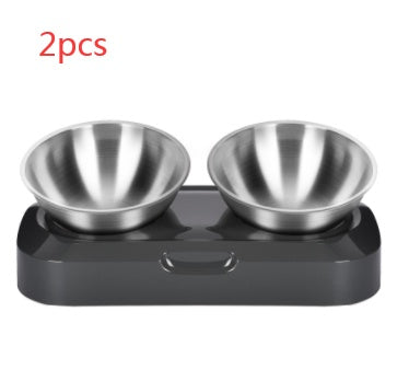 Pet Stainless Steel Bowl Pet Double Night - Nestkin Store