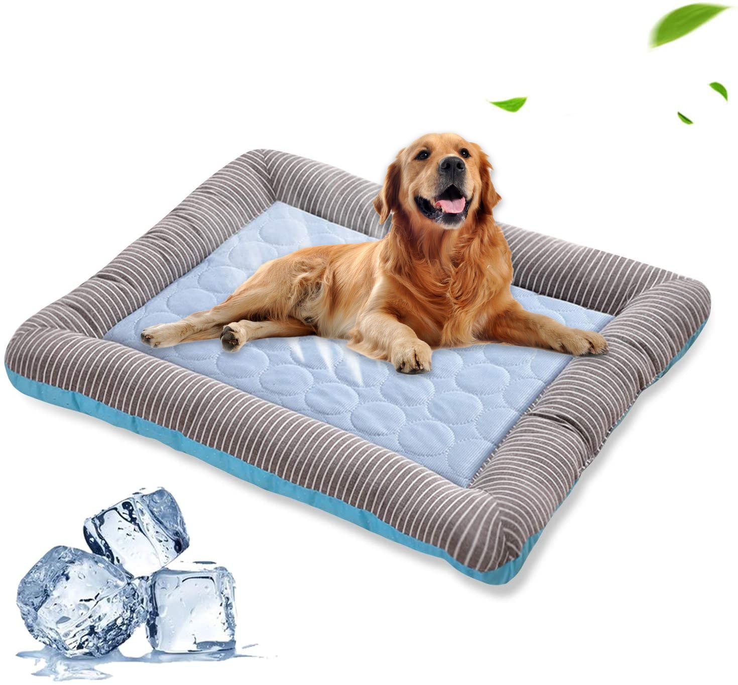 Pet Cooling Pad Bed For Dogs Cats Puppy Kitten Cool Mat Pet Blanket Ice Silk Material Soft For Summer Sleeping  Blue Breathable - Nestkin Store