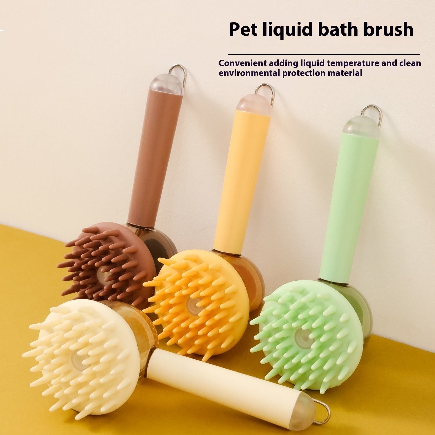 3 In 1 Pets Bath Brush For Dogs And Cats Shower Massage Brush, Depilation Comb And Foaming Tool, Anti-frizz Beauty Brush Pet Products - Nestkin Store