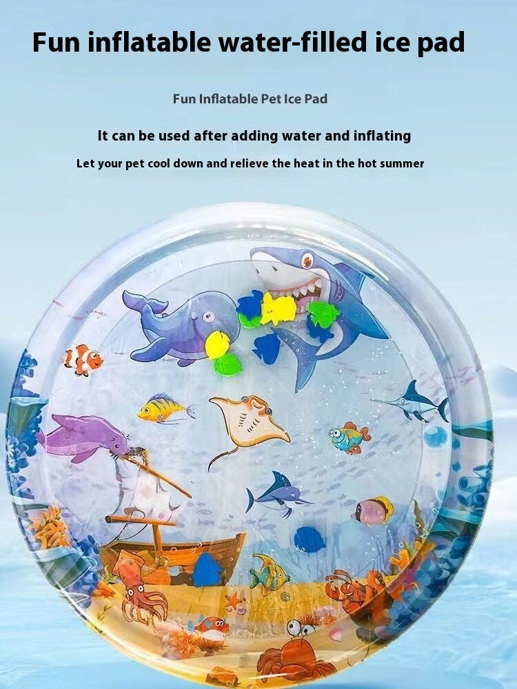 Summer Cooling Pet Water Bed Cushion Ice Pad Dog Sleeping Square Mat For Puppy Dogs Cats Pet Kennel Cool Cold - Nestkin Store