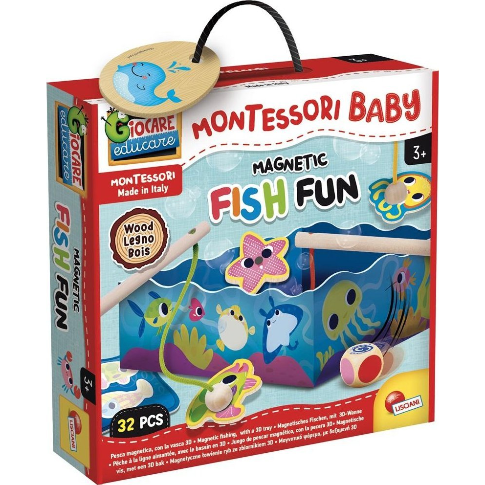Lisciani LISCIANI MONTESSORI WOOD BABY FISH FUN (304-98354)
