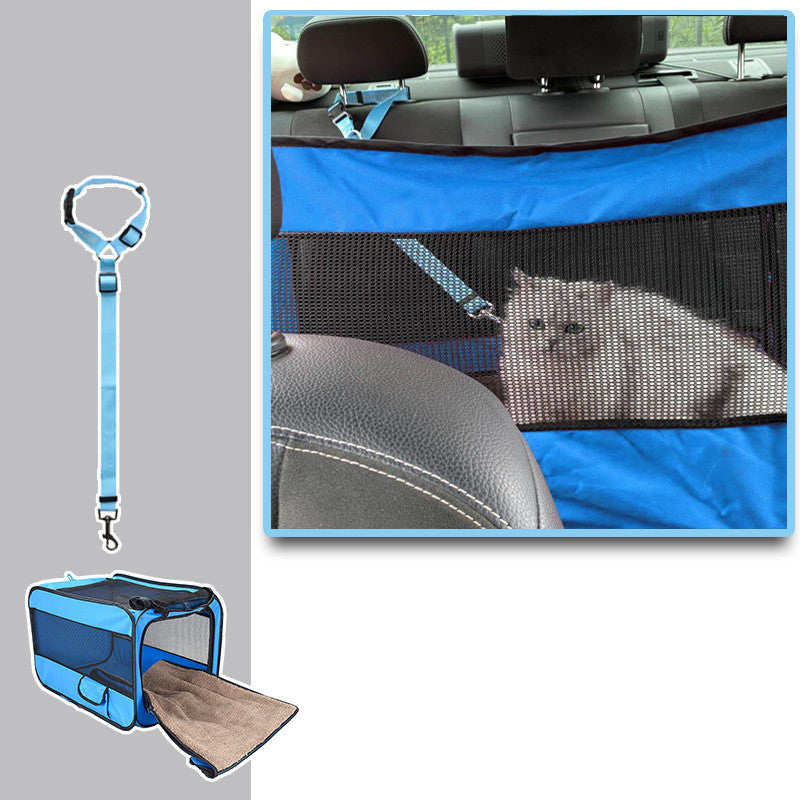 Pet Travel Carrier Bag Portable Pet Bag Folding Fabric Pet Carrier Travel Carrier Bag For Pet Cage With Locking Safety Zippers - Nestkin Store