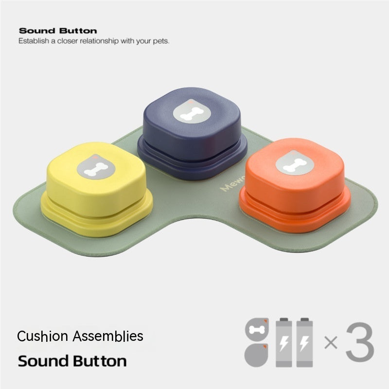 4 Colors Pet Communication Button One-click Prevent Physical Inactivity Recordable Dog Talking Button Toy Cat Toy Pet Products - Nestkin Store