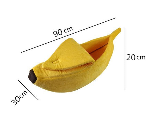 Pet House Dog Bed Banana Shape Dog House Cute Pet Kennel Nest Warm Dog Sofas Sleeping Bed - Nestkin Store