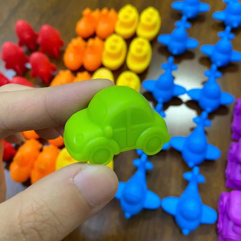 Colorful Montessori Rainbow Bears