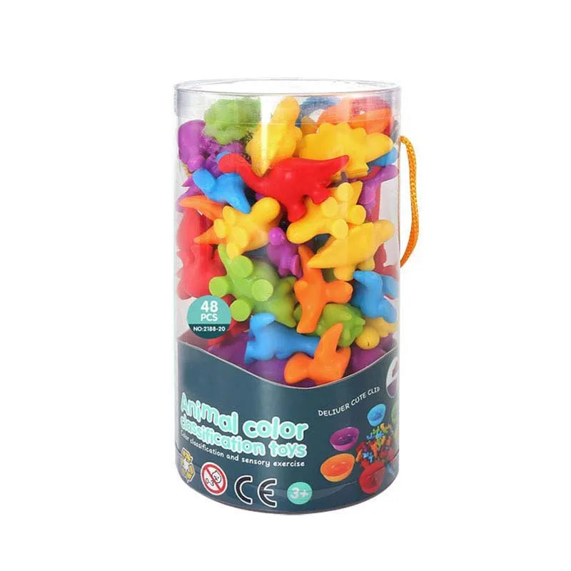 Colorful Montessori Rainbow Bears