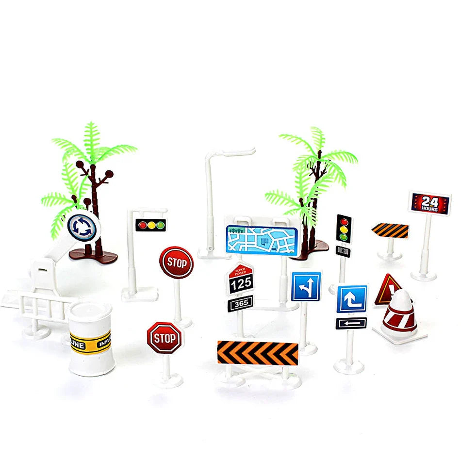 Thin Plastic Traffic Road Carpet for Kids Playmat Children Rug Simulated Parking Map Toy Baby Play Mat Little Boy Girl Mats Toys - Nestkin Store