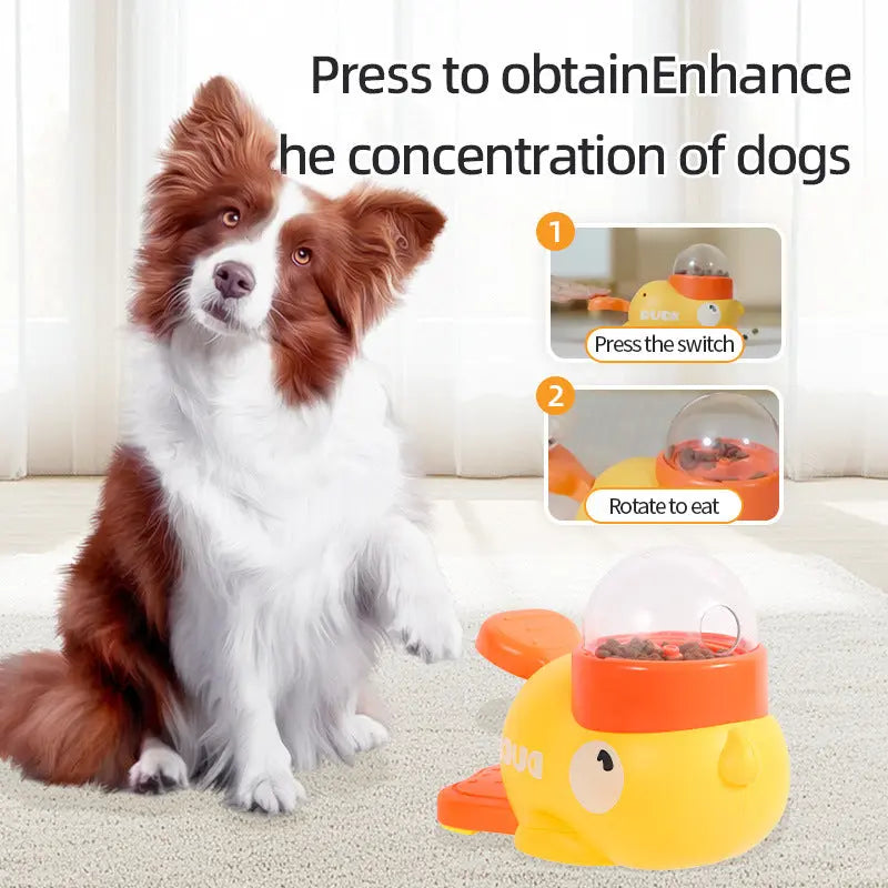 Dog Puzzle Feeder Interactive Pet Food Treat Dispenser Cartoon Duck Design Anti-slip Pets Automatic Feeder Toys For Dog Training Pet Products - Nestkin Store