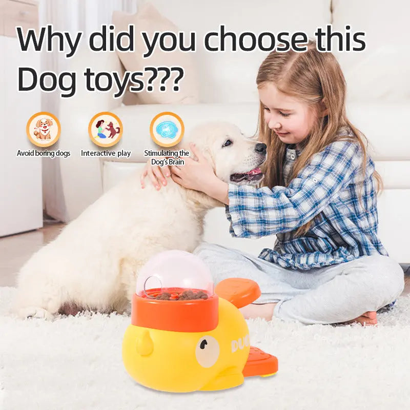 Dog Puzzle Feeder Interactive Pet Food Treat Dispenser Cartoon Duck Design Anti-slip Pets Automatic Feeder Toys For Dog Training Pet Products - Nestkin Store