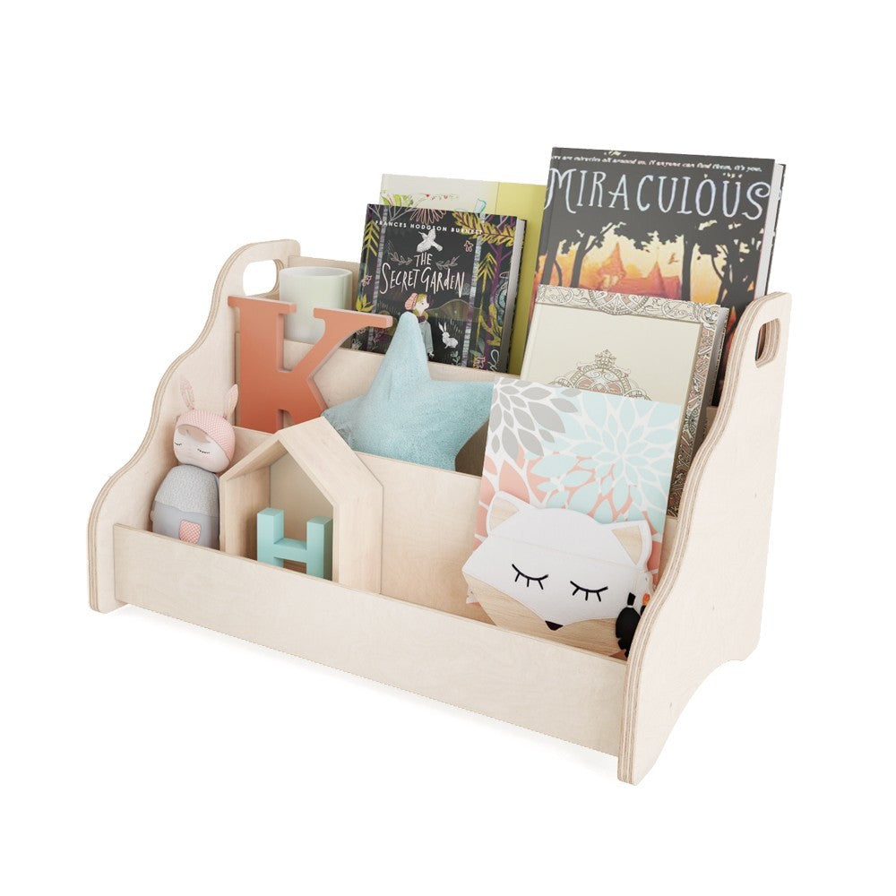 MAMOI® Bücherregal für kinder, Bücherkiste für kinderzimmer, Book shelf, Buchregal, Wandregal kinderregal, Kinderbücherregal, Bücherbank aus holz, Kindermöbel für kleines kind montessori