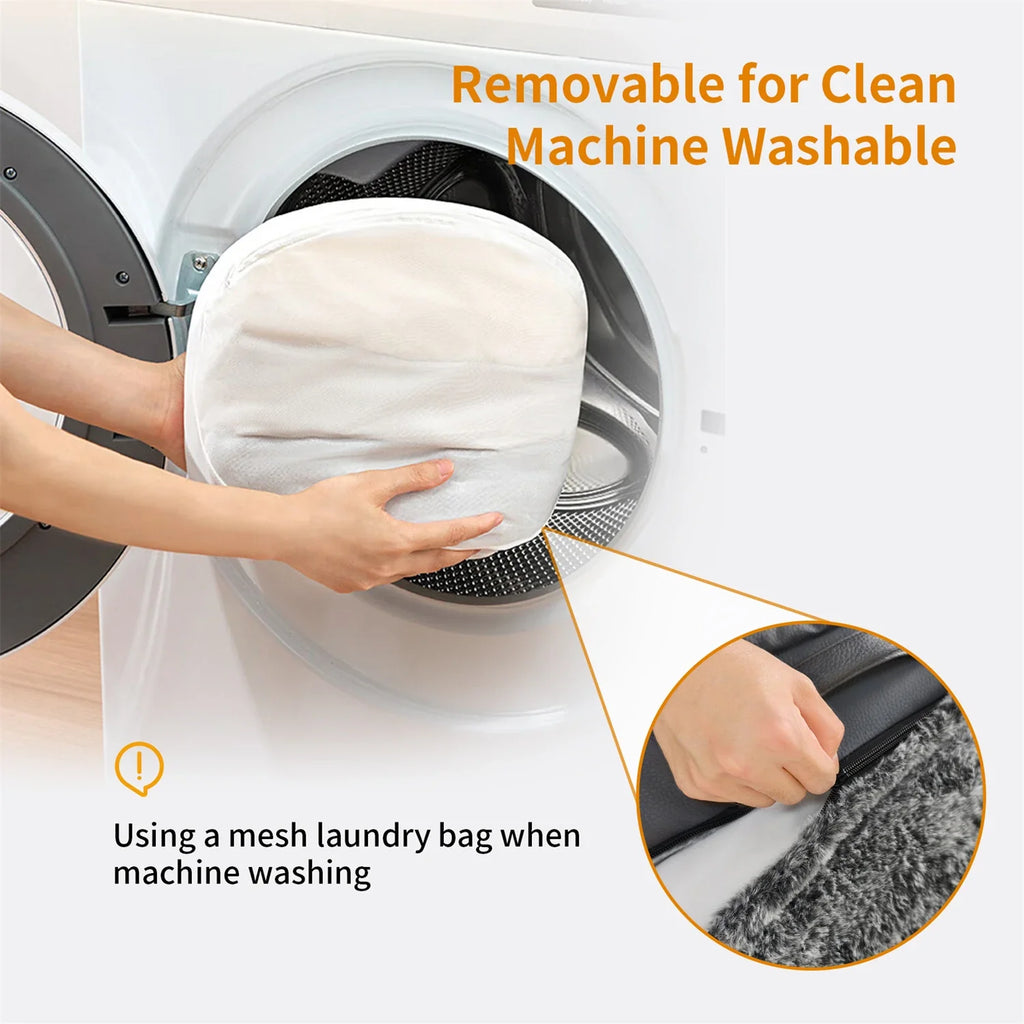 180cm Long Human Dog Bed Fits Adults and Pets Foldable Orthopedic Pet Bed Plush Cushion Cover with Bolster - Nestkin Store