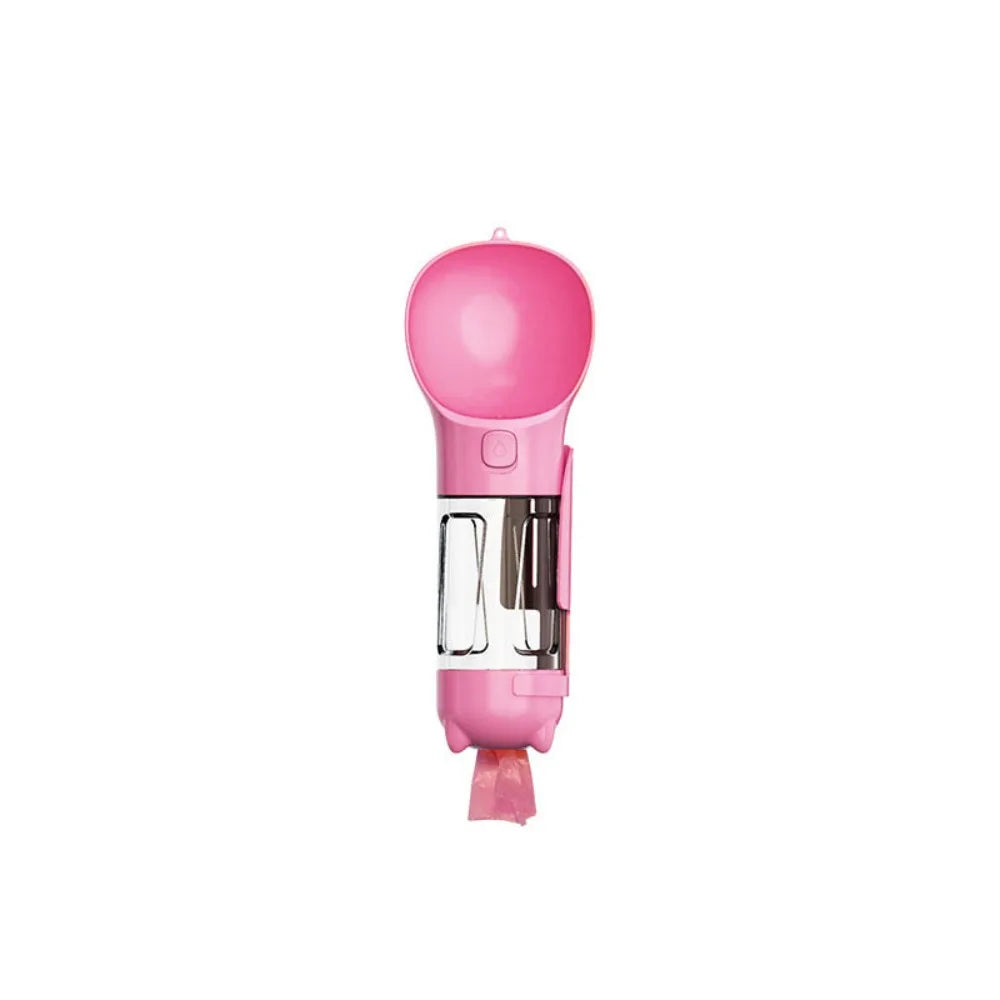 300/500ml Pet Water Food Dispenser 3 in 1 Leak Proof Pet Dog Water Bottle with Trash Bag Box and Shovel Dog Food Feeder Cat - Nestkin Store