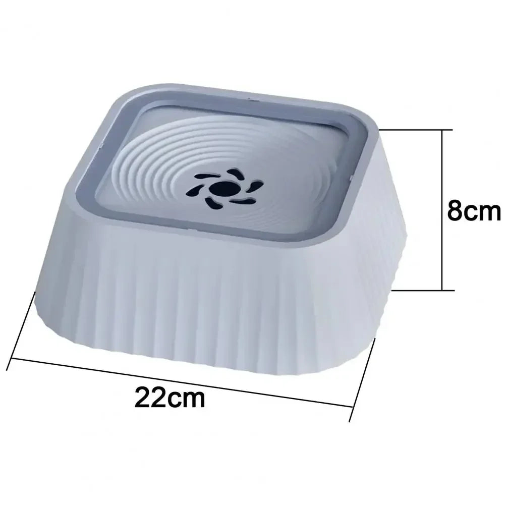 Pet Water Fountain with Floating Plates No Spill Dog Water Bowl Clean Drinking Slow Feeder Anti-splash Pet for Dogs for Pet - Nestkin Store