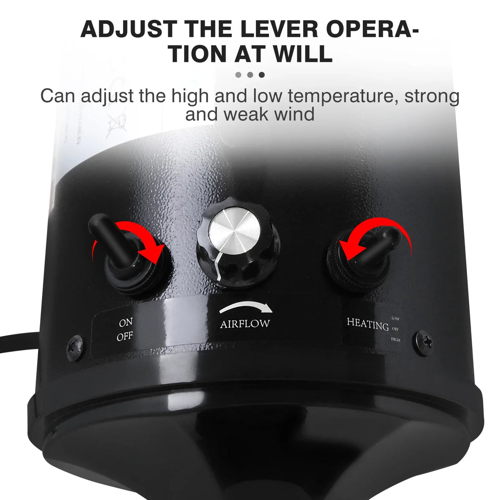 2800W Pet Dog Cat Grooming Hair Dryer Hairdryer Blaster Blower Low Noise Washer Heater with 2.5M Hose 3 Different Nozzles - Nestkin Store