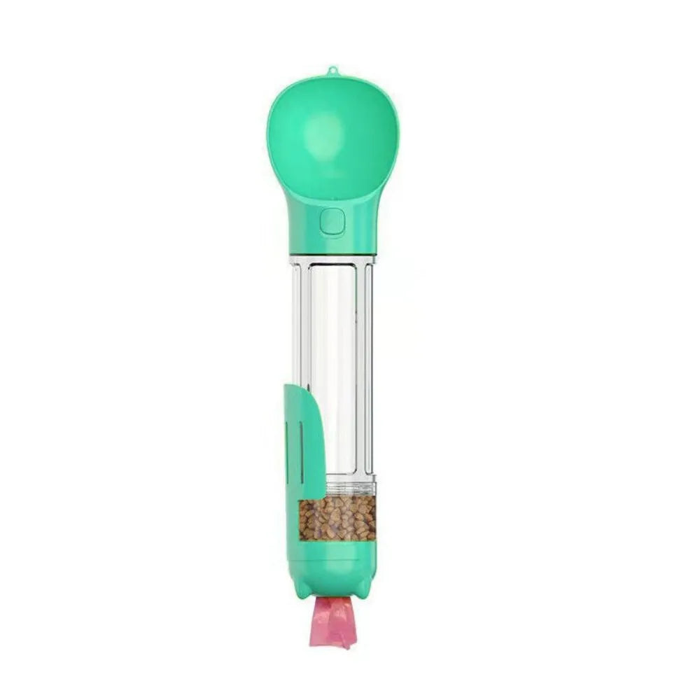 300/500ml Pet Water Food Dispenser 3 in 1 with Trash Bag Box and Shovel Pet Dog Water Bottle Leak Proof Dog Food Feeder - Nestkin Store