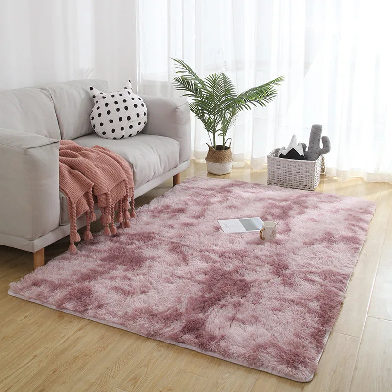 Gray Carpet for Living Room Plush Rug Bed Room Floor Fluffy Mats Anti-slip Home Decor Rugs Soft Velvet Carpets Kids Room Blanket - Nestkin Store
