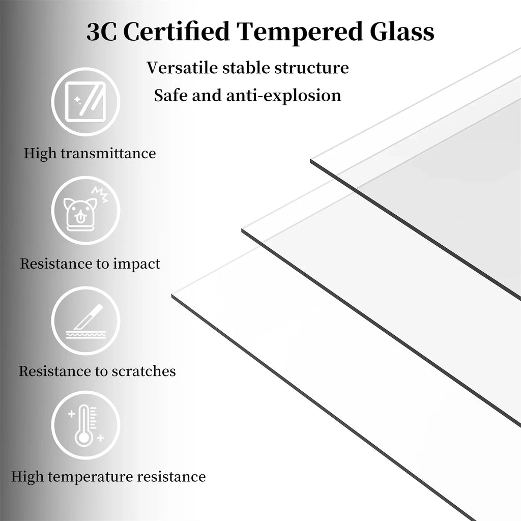 Tempered Glass Dog Gate Adjustable Length From 77 to 100cm Pet Door Gate Barrier Fence Panels - Nestkin Store