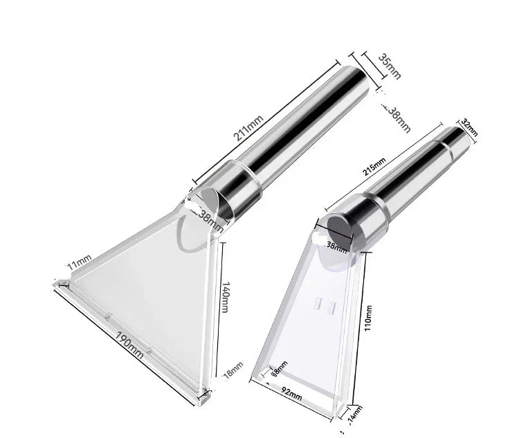 Carpet Cleaner Transparent Nozzles, Swivel Head Vacuum Cleaner Brush, Nozzle Brush Head For Vacuum Cleaners - Nestkin Store