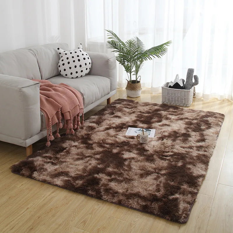 Gray Carpet for Living Room Plush Rug Bed Room Floor Fluffy Mats Anti-slip Home Decor Rugs Soft Velvet Carpets Kids Room Blanket - Nestkin Store