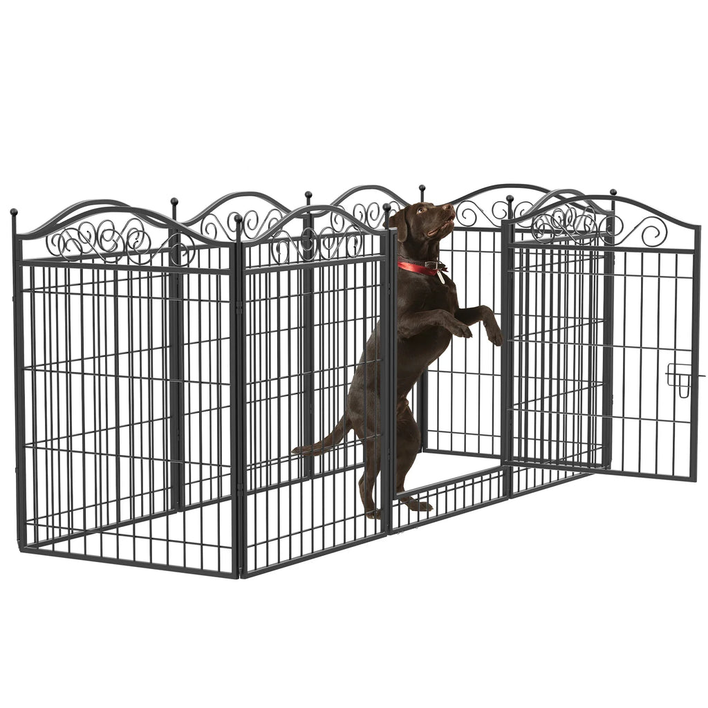 Heavy Duty Metal Dog Playpen, Foldable, 8 Panels, Pet, Animal, Kennel Pen, Fence with Gate for Indoor and Outdoor - Nestkin Store