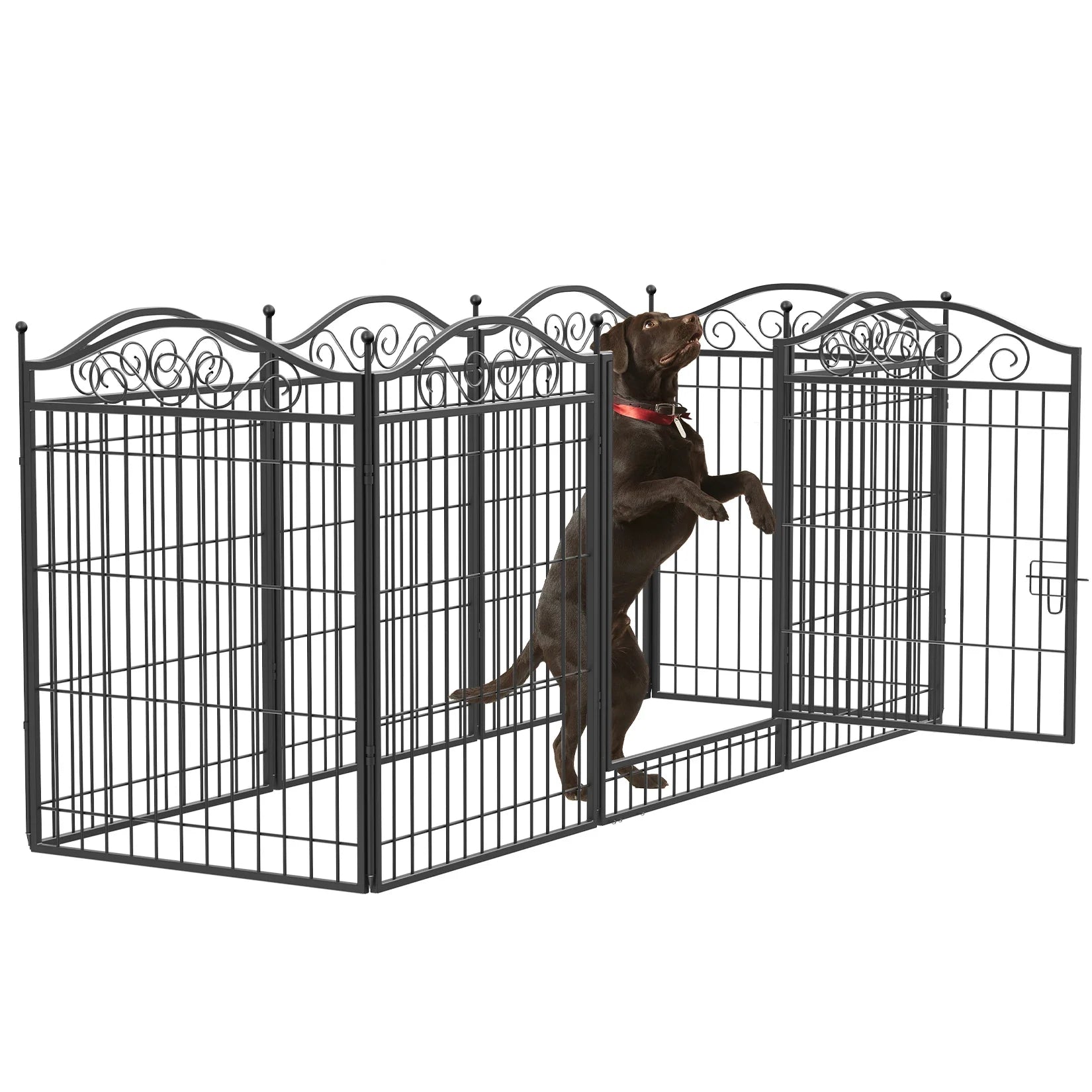 Heavy Duty Metal Dog Playpen, Foldable, 8 Panels, Pet, Animal, Kennel Pen, Fence with Gate for Indoor and Outdoor - Nestkin Store