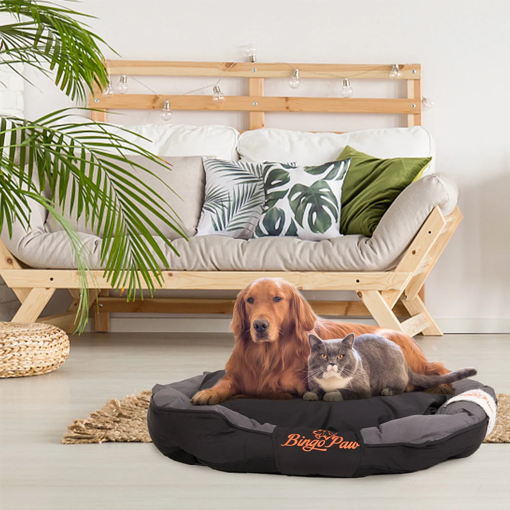 Dog Bed for All Season Pet, Calming Sleeping Mat, Sofa, Kennel Cushion with Removable Cushion, Oxford Cover, L, XL, XXL - Nestkin Store