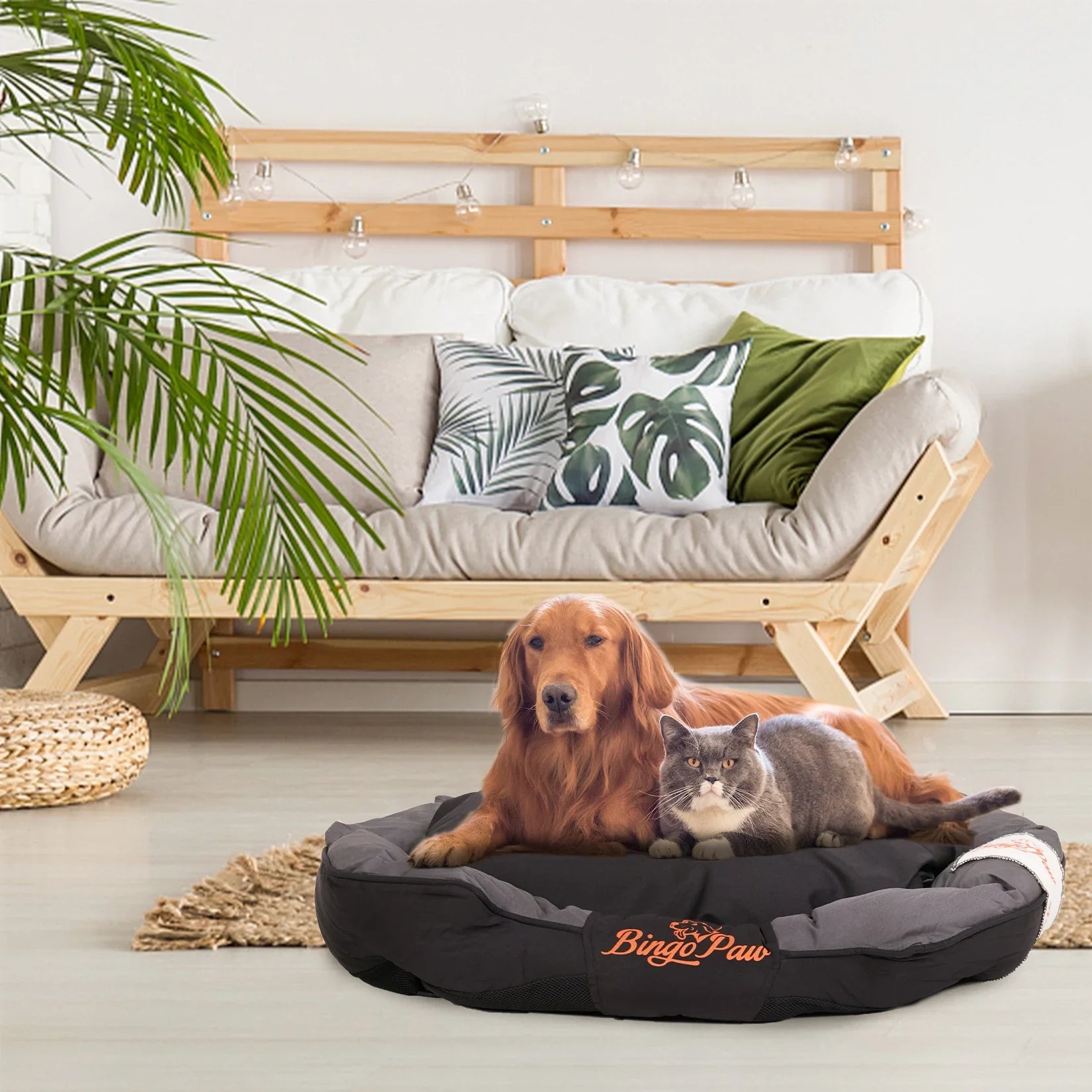 Dog Bed for All Season Pet, Calming Sleeping Mat, Sofa, Kennel Cushion with Removable Cushion, Oxford Cover, L, XL, XXL - Nestkin Store