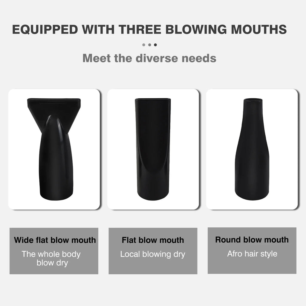 2800W Pet Dog Cat Grooming Hair Dryer Hairdryer Blaster Blower Low Noise Washer Heater with 2.5M Hose 3 Different Nozzles - Nestkin Store