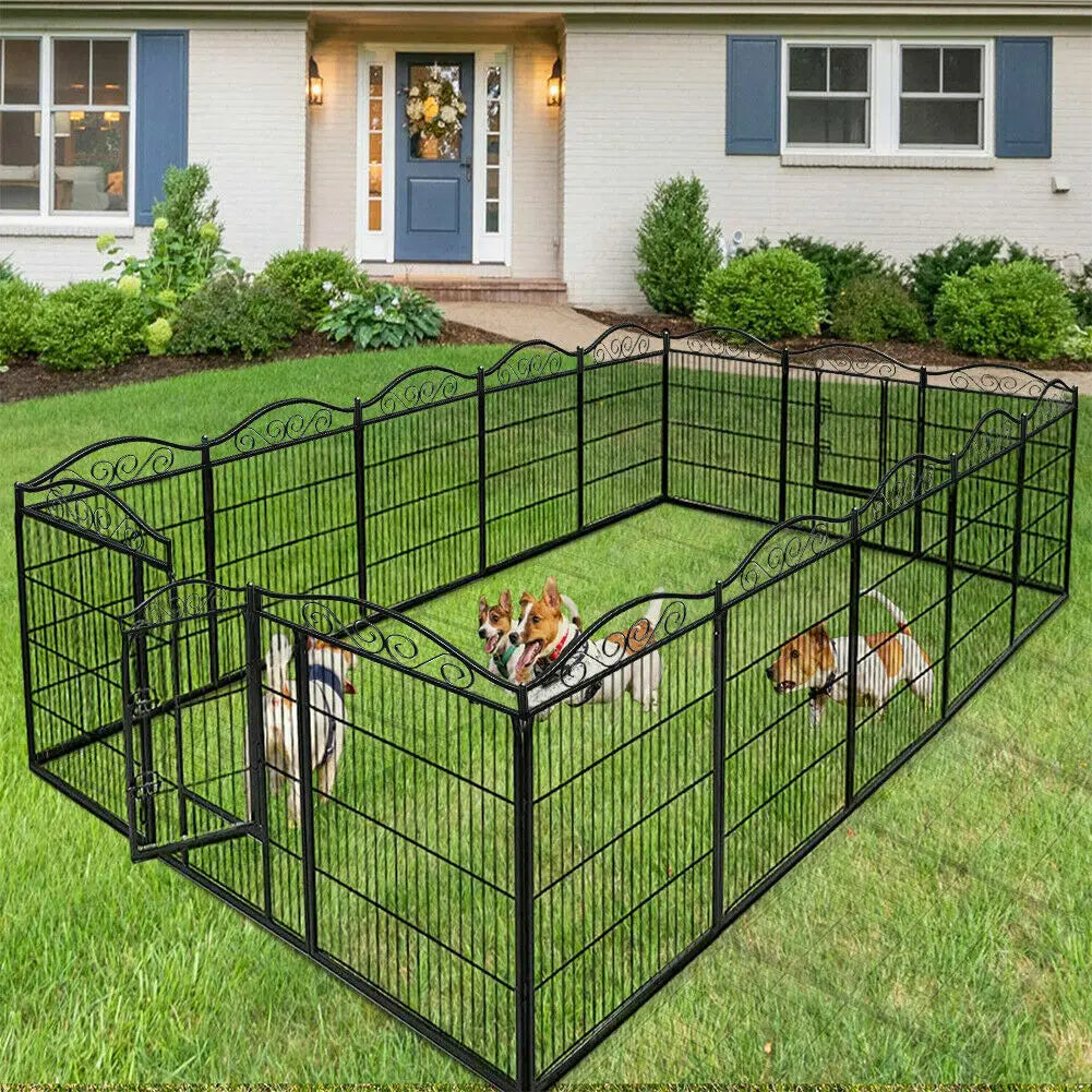 Heavy Duty Metal Dog Playpen, Foldable, 8 Panels, Pet, Animal, Kennel Pen, Fence with Gate for Indoor and Outdoor - Nestkin Store