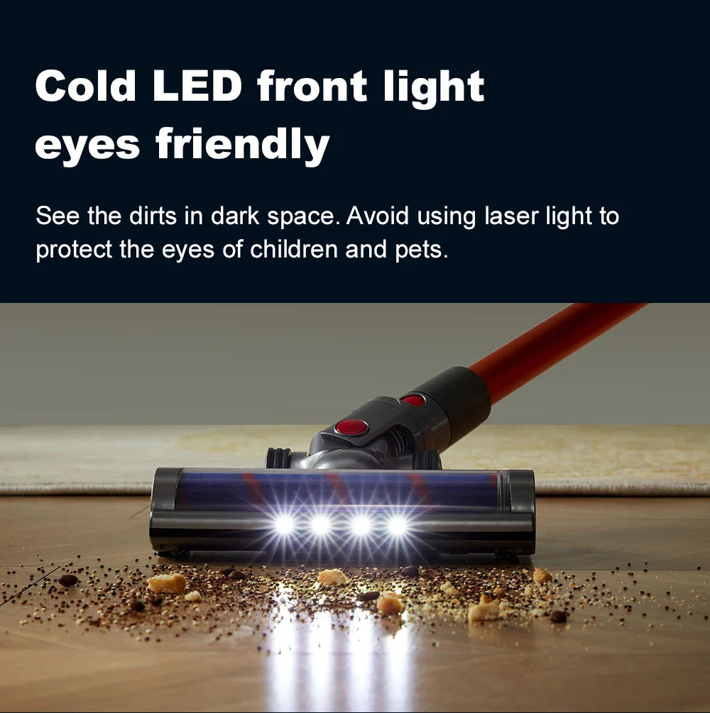 ABIR VC205 Cordless Handheld Vacuum Cleaner,27000PA,Touch Screen,Smart Dust Sensor,Auto Speed Control for Home Bed Carpet Clean - Nestkin Store