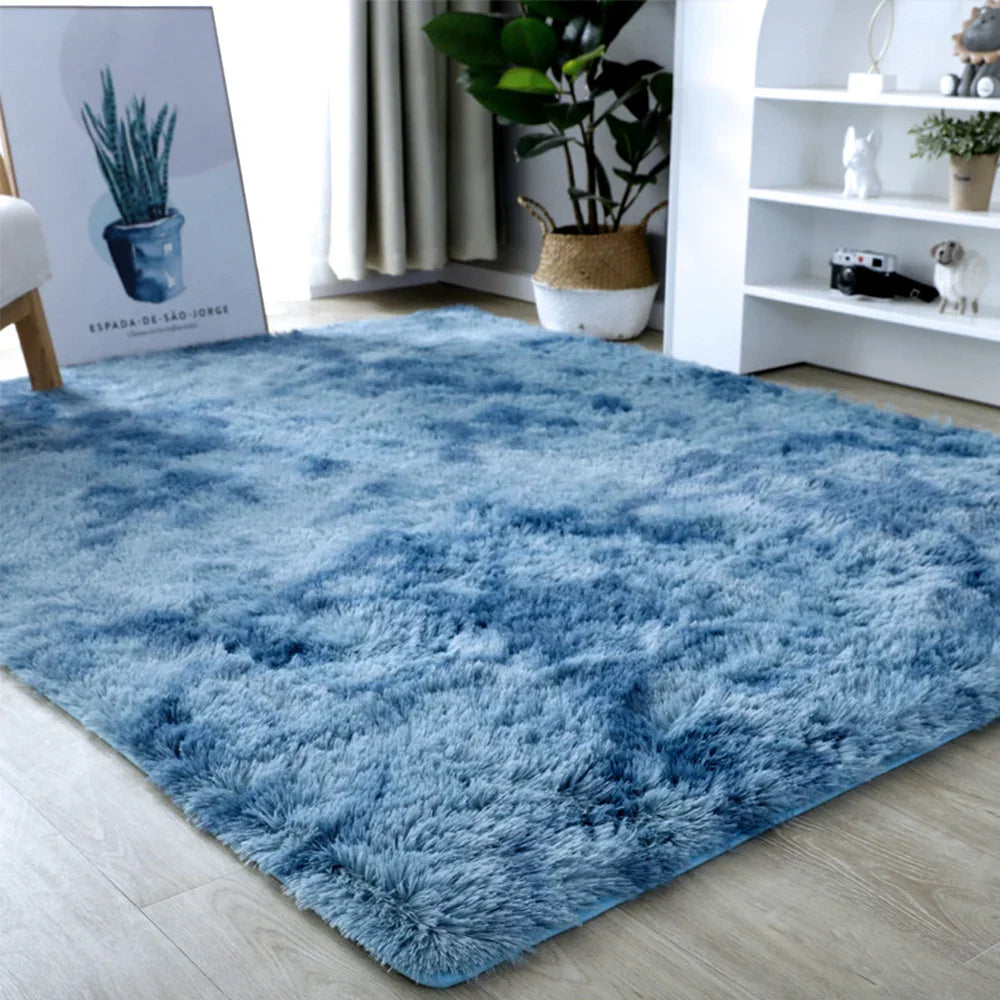 Gray Carpet for Living Room Plush Rug Bed Room Floor Fluffy Mats Anti-slip Home Decor Rugs Soft Velvet Carpets Kids Room Blanket - Nestkin Store