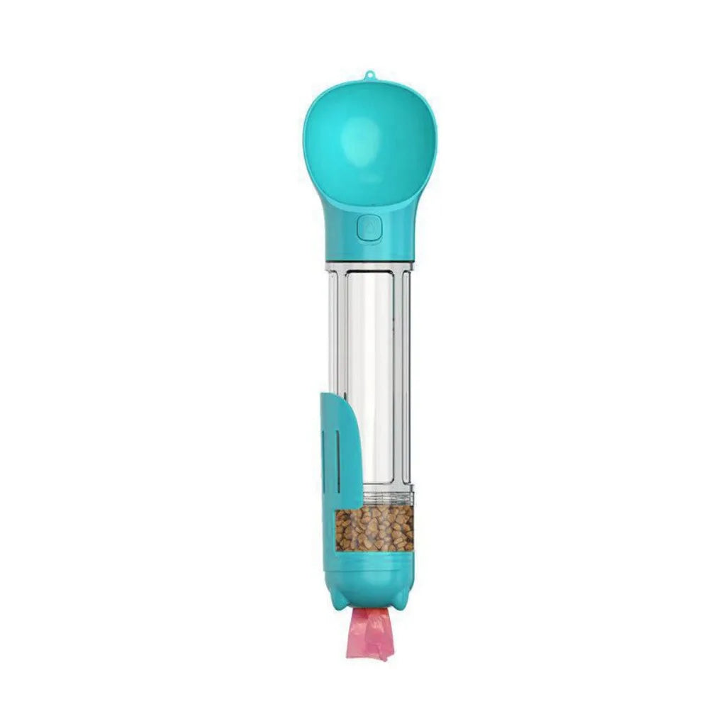 300/500ml Pet Water Food Dispenser 3 in 1 Leak Proof Pet Dog Water Bottle with Trash Bag Box and Shovel Dog Food Feeder Puppy - Nestkin Store