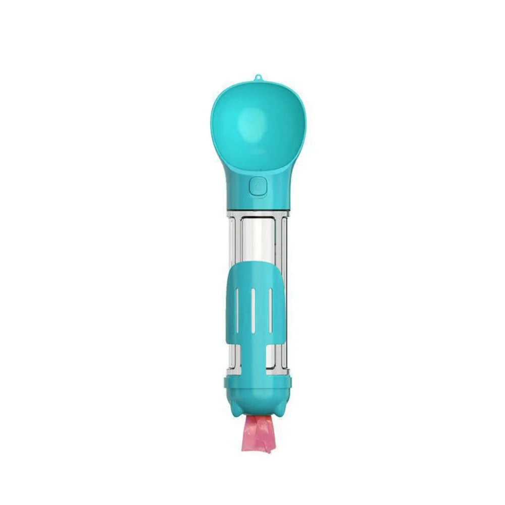 300/500ml Pet Water Food Dispenser 3 in 1 Leak Proof Pet Dog Water Bottle with Trash Bag Box and Shovel Dog Food Feeder Puppy - Nestkin Store