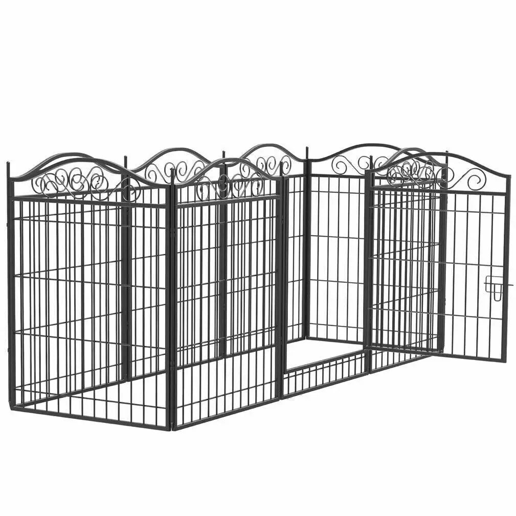 Heavy Duty Metal Dog Playpen, Foldable, 8 Panels, Pet, Animal, Kennel Pen, Fence with Gate for Indoor and Outdoor - Nestkin Store