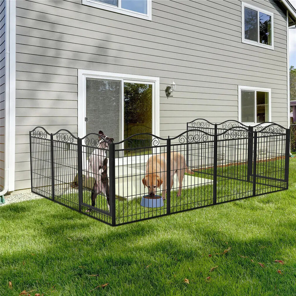 Heavy Duty Metal Dog Playpen, Foldable, 8 Panels, Pet, Animal, Kennel Pen, Fence with Gate for Indoor and Outdoor - Nestkin Store