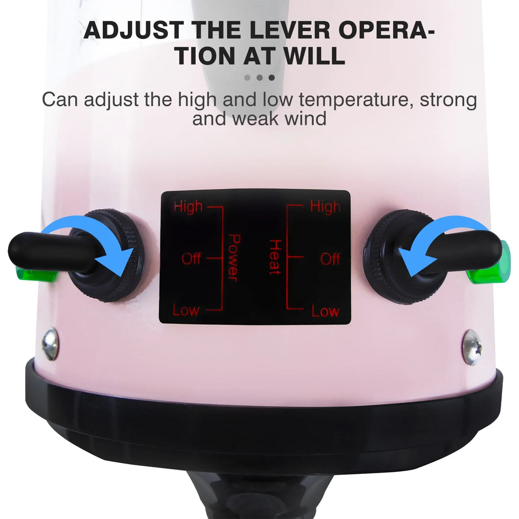 2800W Pet Dog Cat Grooming Hair Dryer Hairdryer Blaster Blower Low Noise Washer Heater with 2.5M Hose 3 Different Nozzles - Nestkin Store