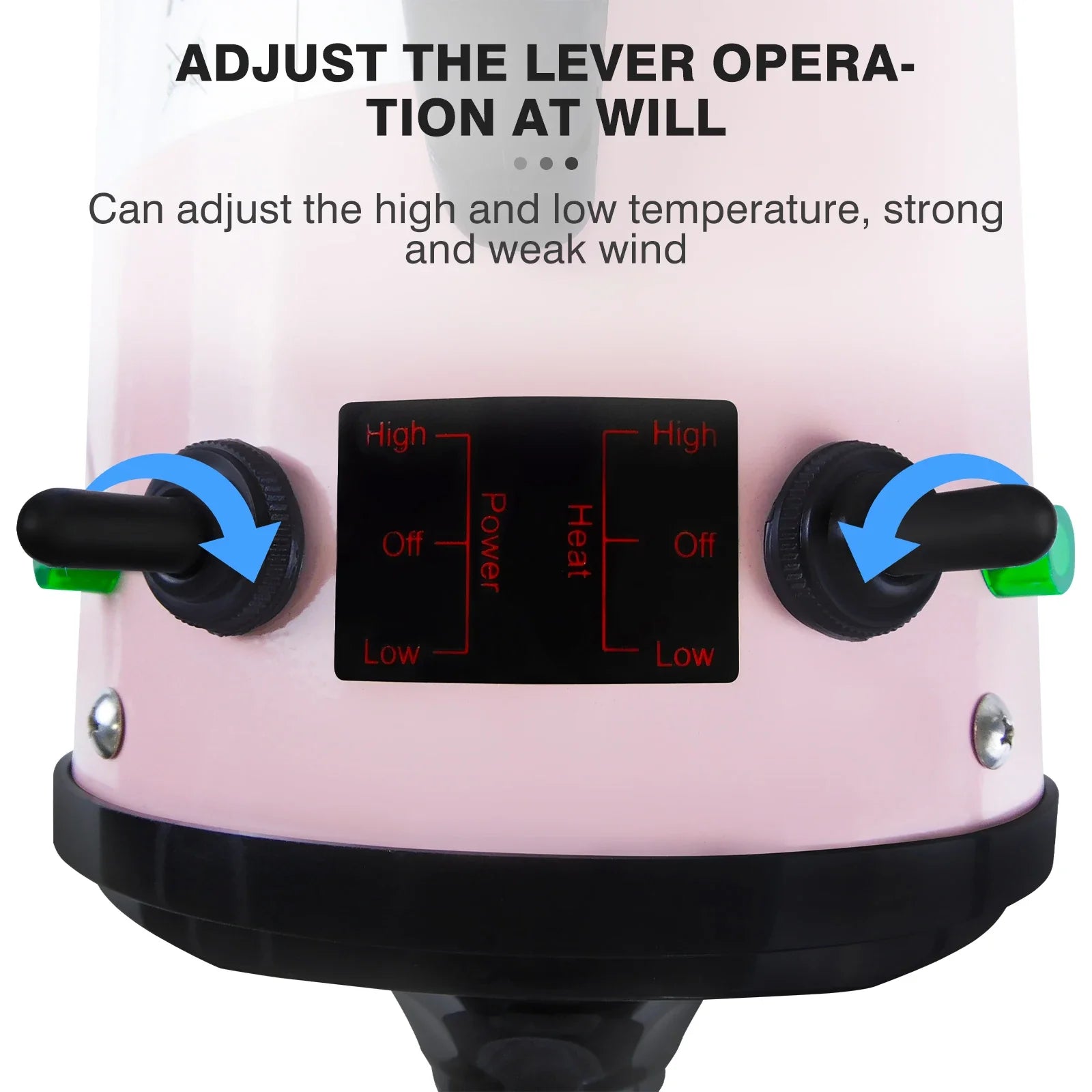 2800W Pet Dog Cat Grooming Hair Dryer Hairdryer Blaster Blower Low Noise Washer Heater with 2.5M Hose 3 Different Nozzles - Nestkin Store