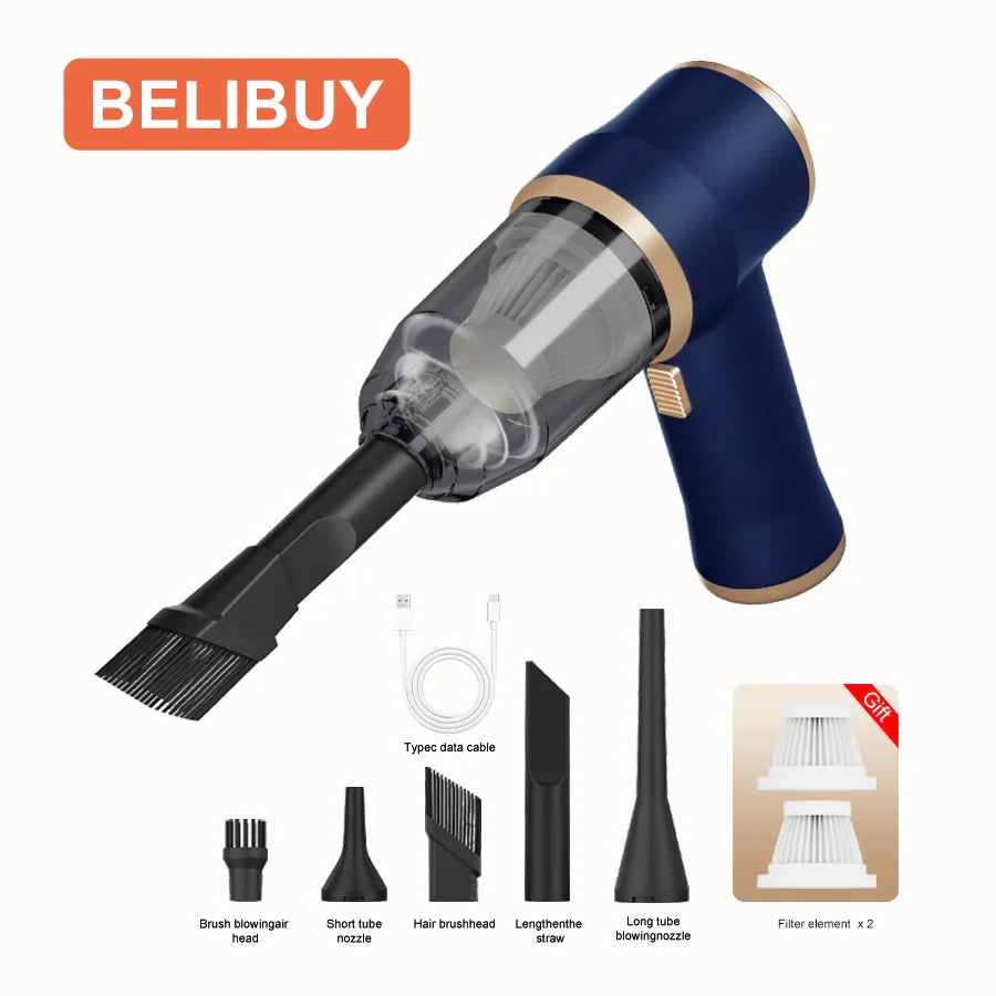 BELIBUY Wireless Car Vacuum Cleaner for Cleaning Bedroom Carpets Portable High Power Function Home Appliance Cleaning Machine - Nestkin Store